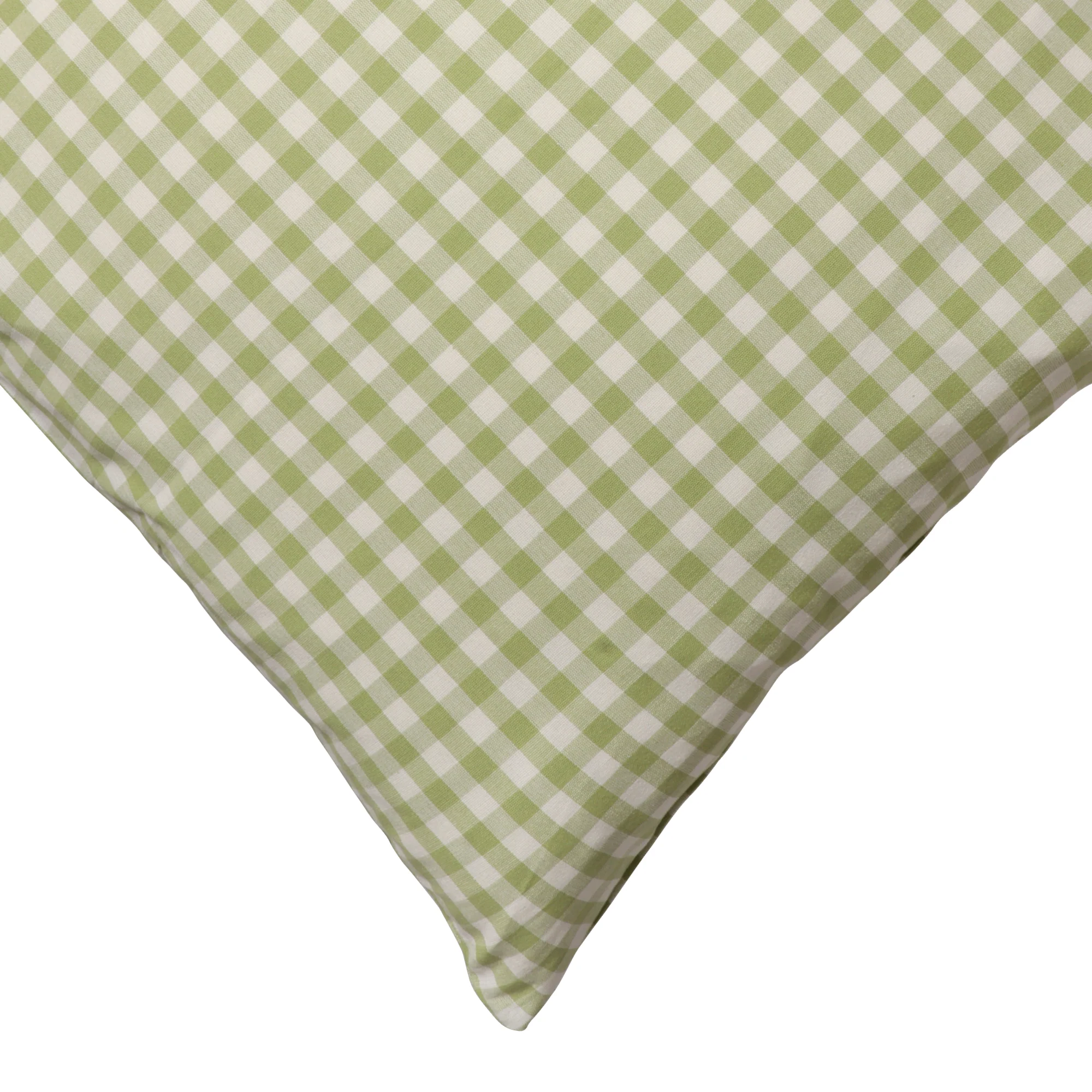 Gingham Check Green Cushion Cover - Image 3