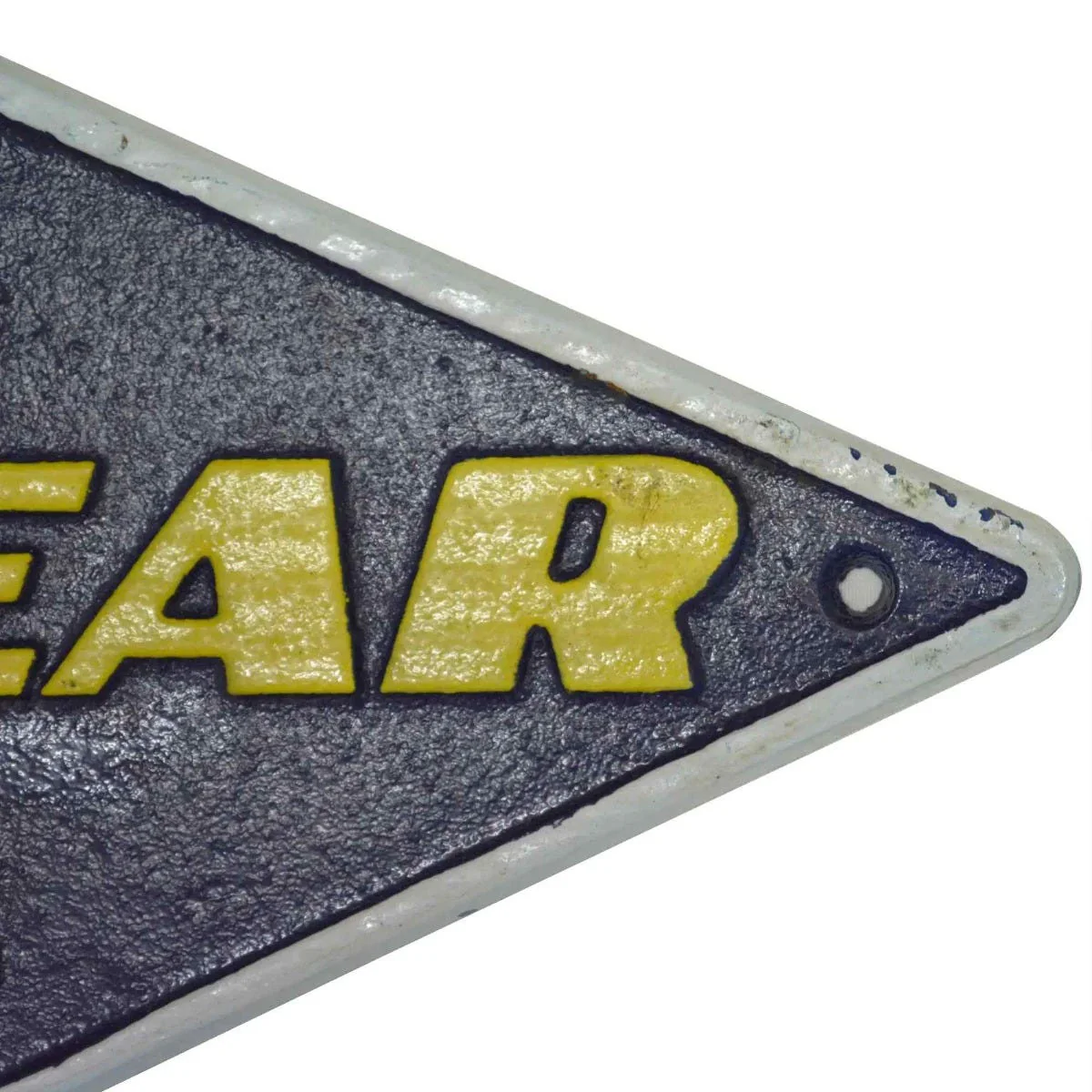 Goodyear Tires Vintage Cast Iron Wall Sign - Image 4