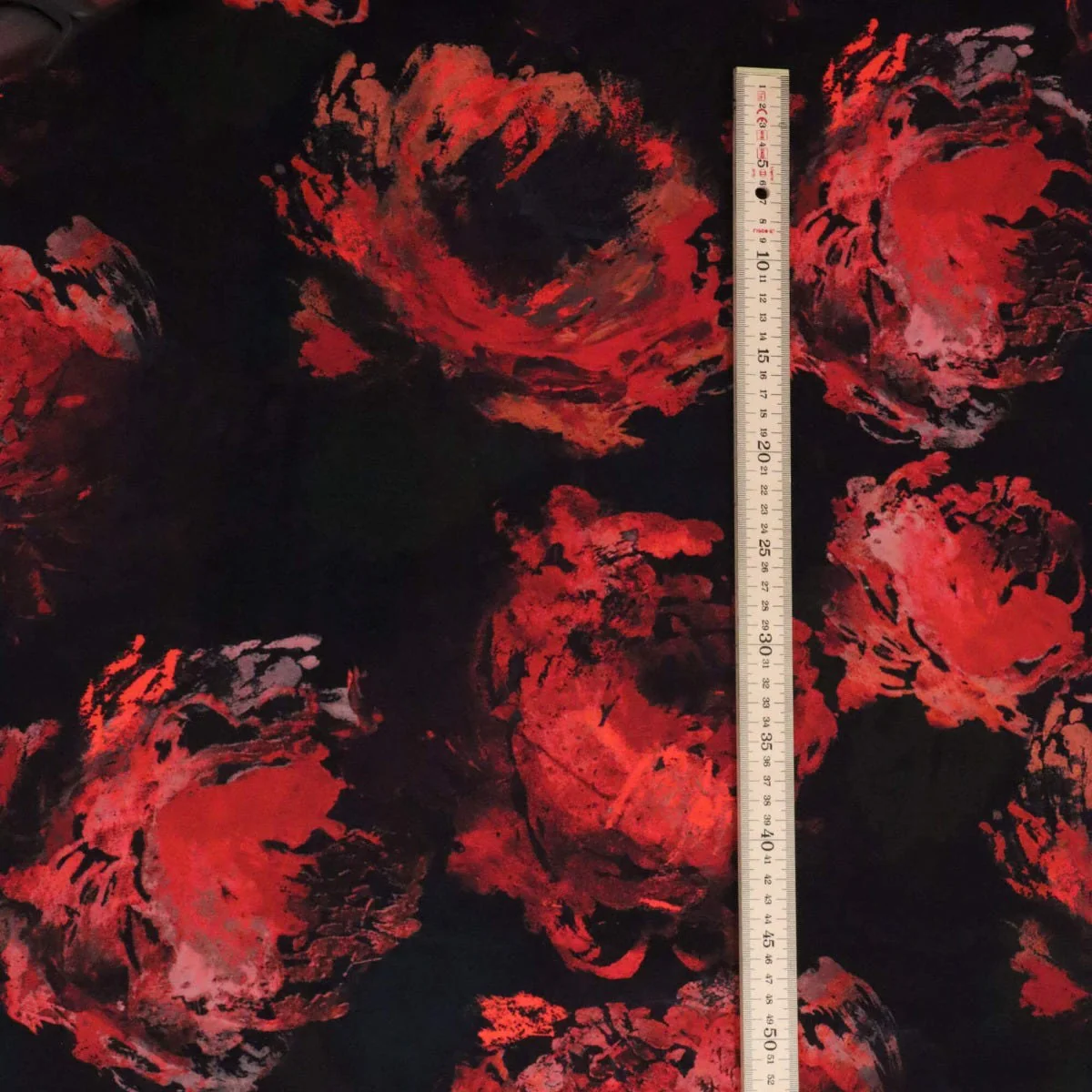 Gothic Rose Noir Velvet Fabric - Image 4