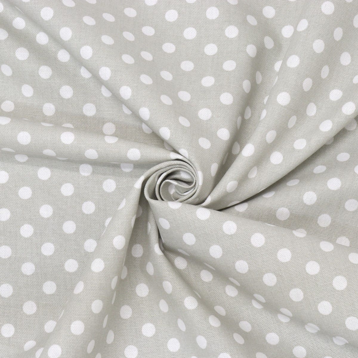Grey Polka Dot Cotton Fabric - Image 3