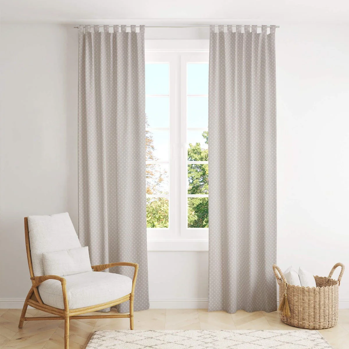 Grey Polka Dot Cotton Fabric - Image 6