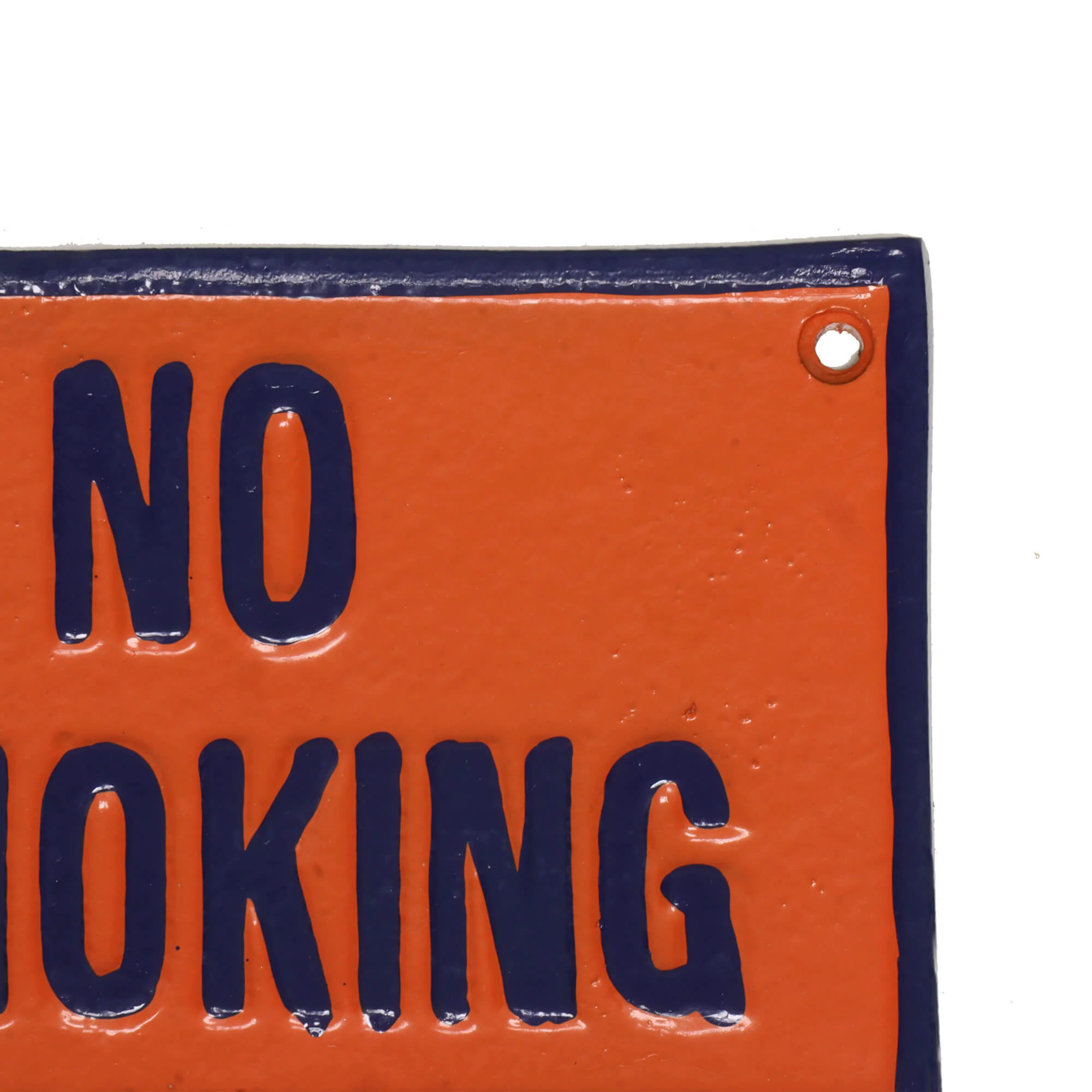 Gulf No Smoking Cast Aluminium Wall Sign - Image 3