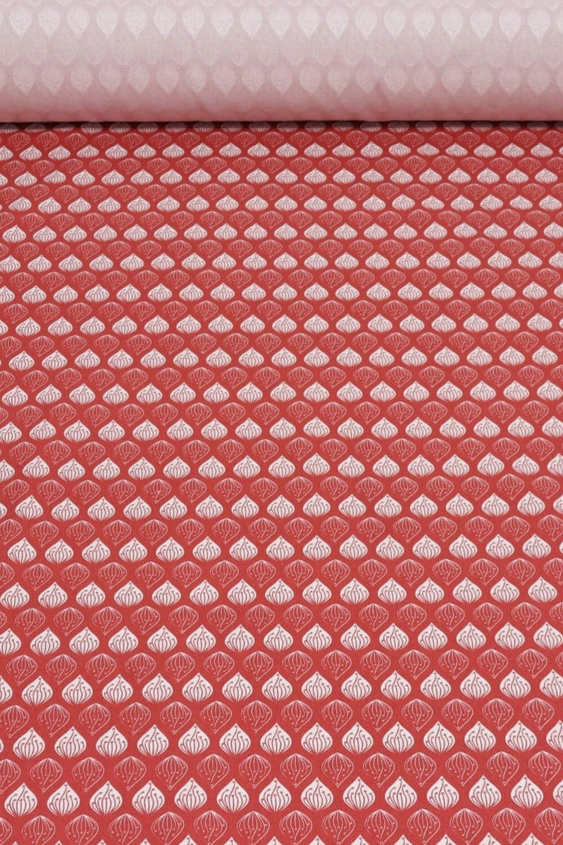 Clearance Hattie Red Cotton Fabric - Image 2