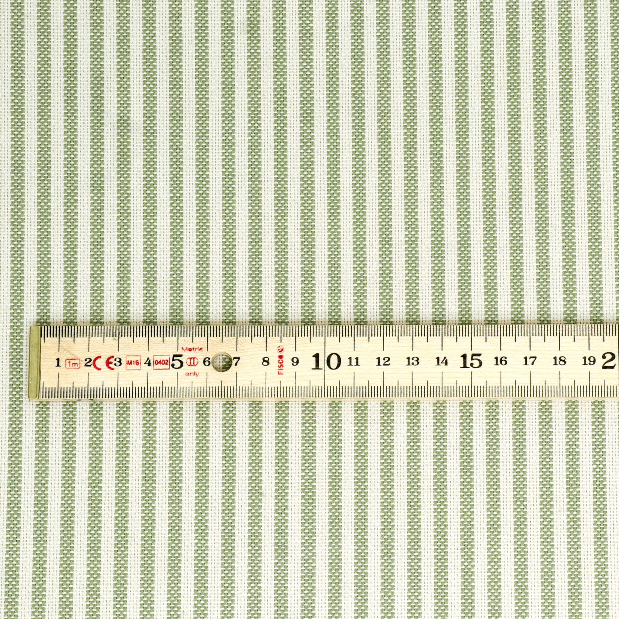 Heritage Stripe Olive Fabric - Image 4