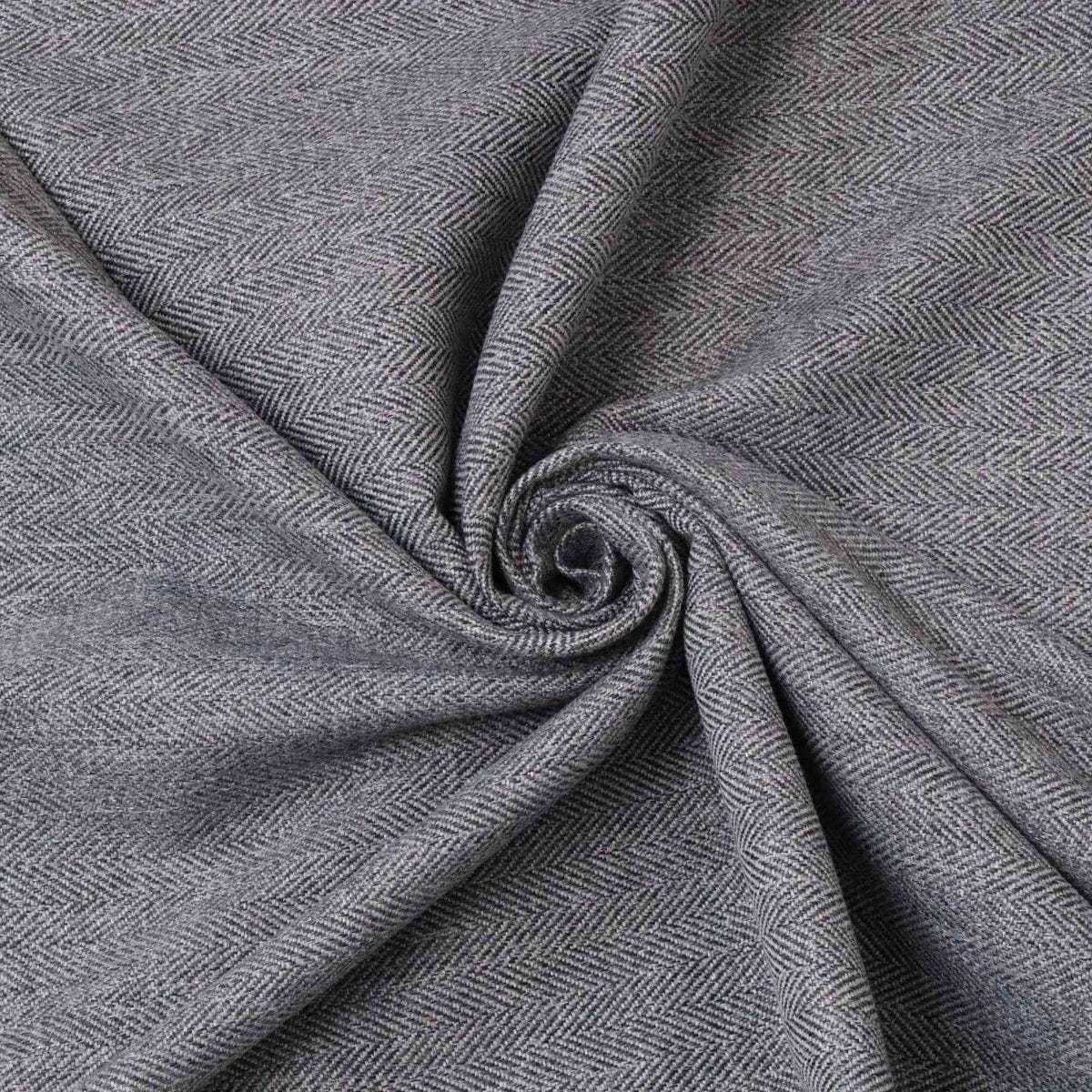 Herringbone Collection Steel Fabric - Image 4