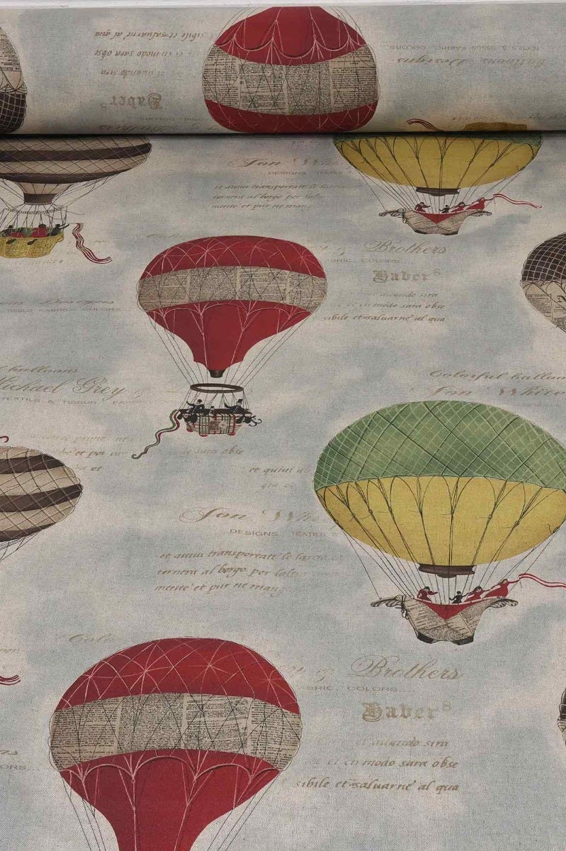 Hot Air Balloons Double Width Fabric - Image 2