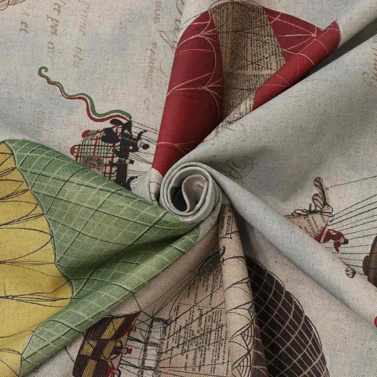 Hot Air Balloons Double Width Fabric - Image 3