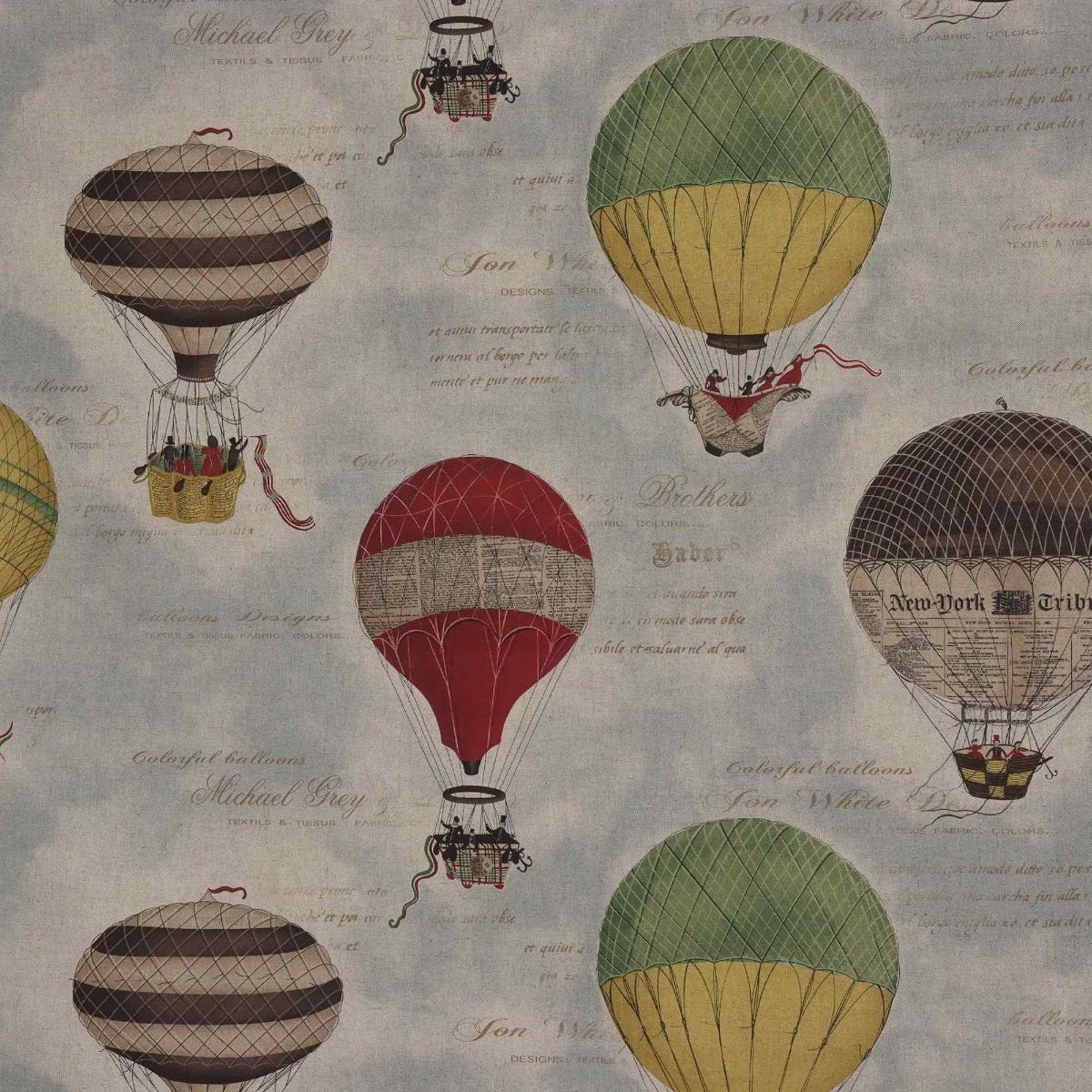 Hot Air Balloons Double Width Fabric - Image 8