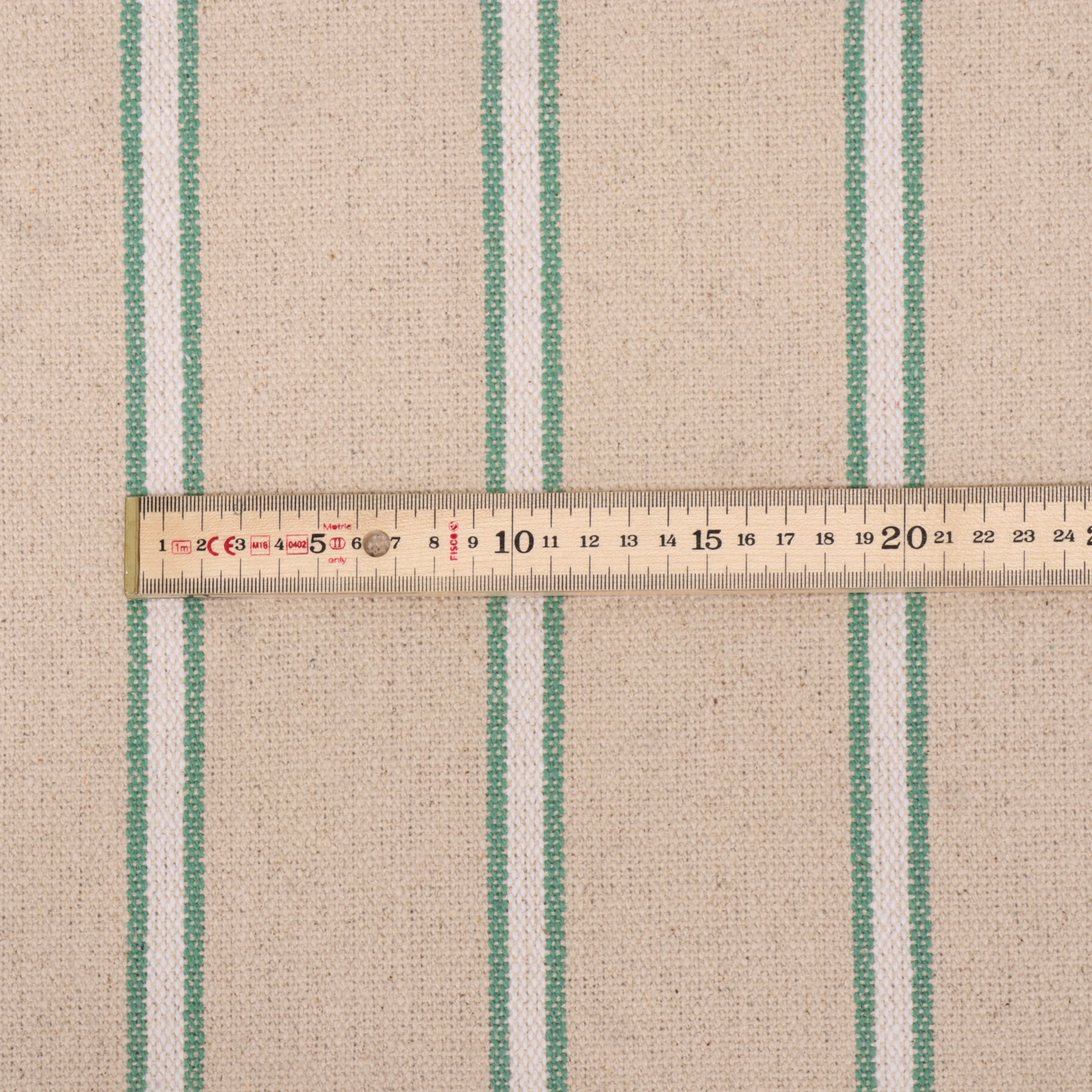 Houston Stripe Green Fabric - Image 4