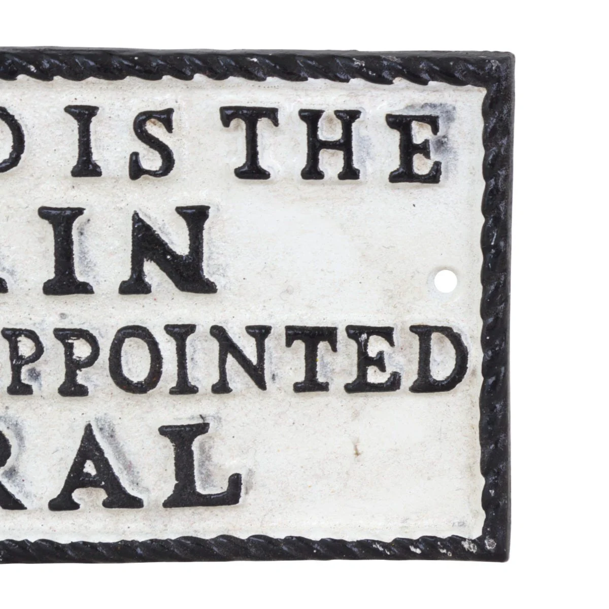 Husband Captain Admiral Cast Iron Wall Sign - Image 3