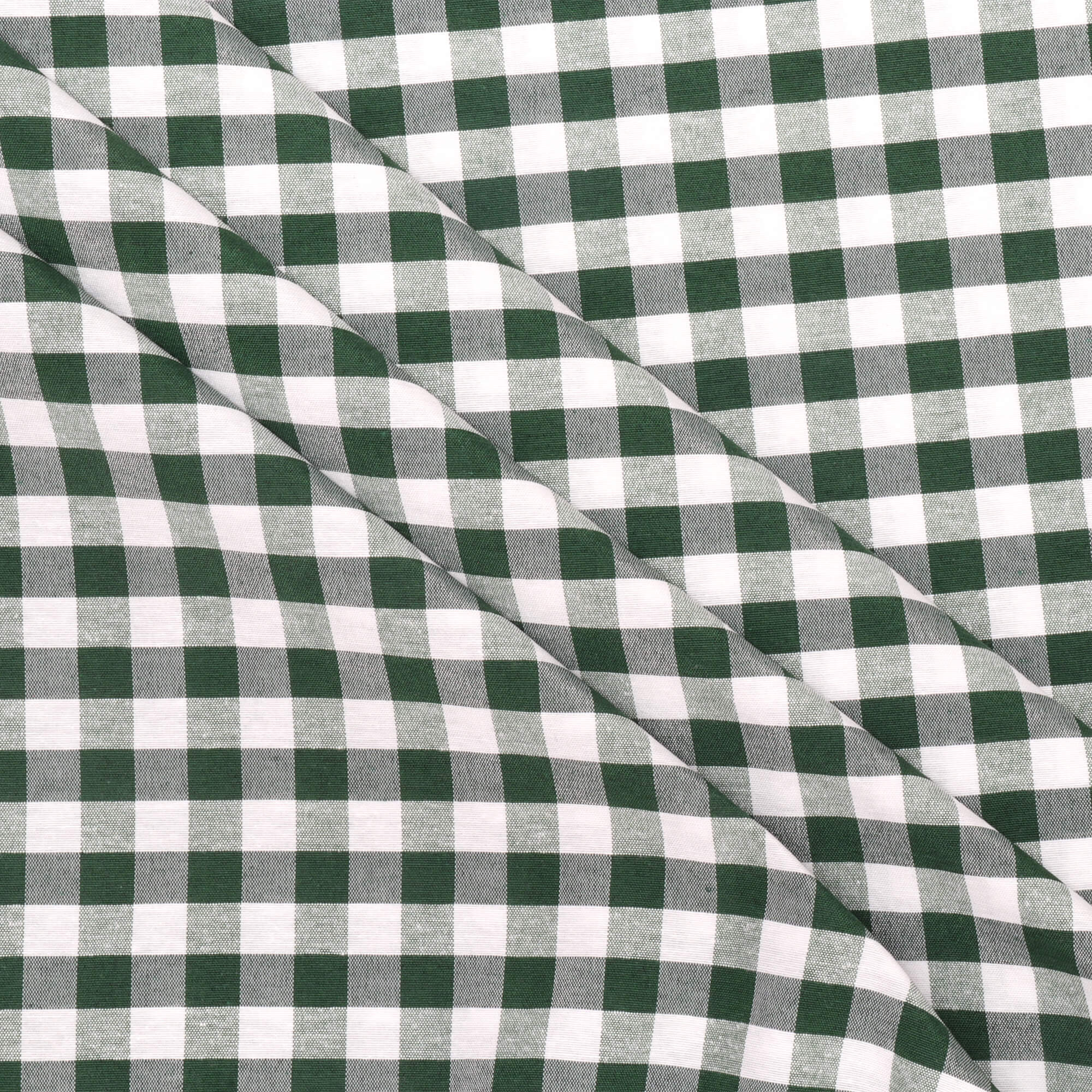 Ibiza Gingham Bottle Green Double Width Fabric - Image 6