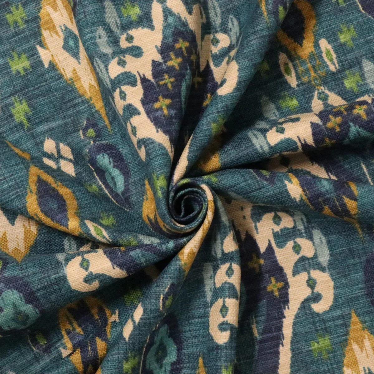ILIV Boho Teal Ikat Fabric - Image 3