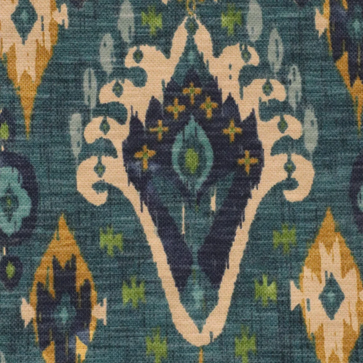 ILIV Boho Teal Ikat Fabric - Image 7