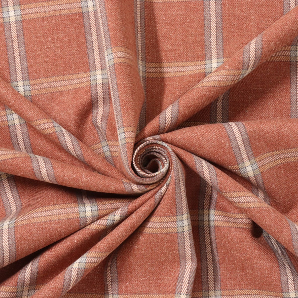ILIV Windsor Check Henna Fabric - Image 3