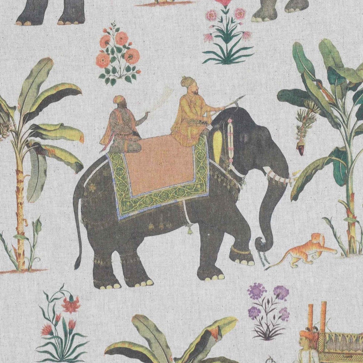 Indian Elephants Double Width Fabric - Image 6