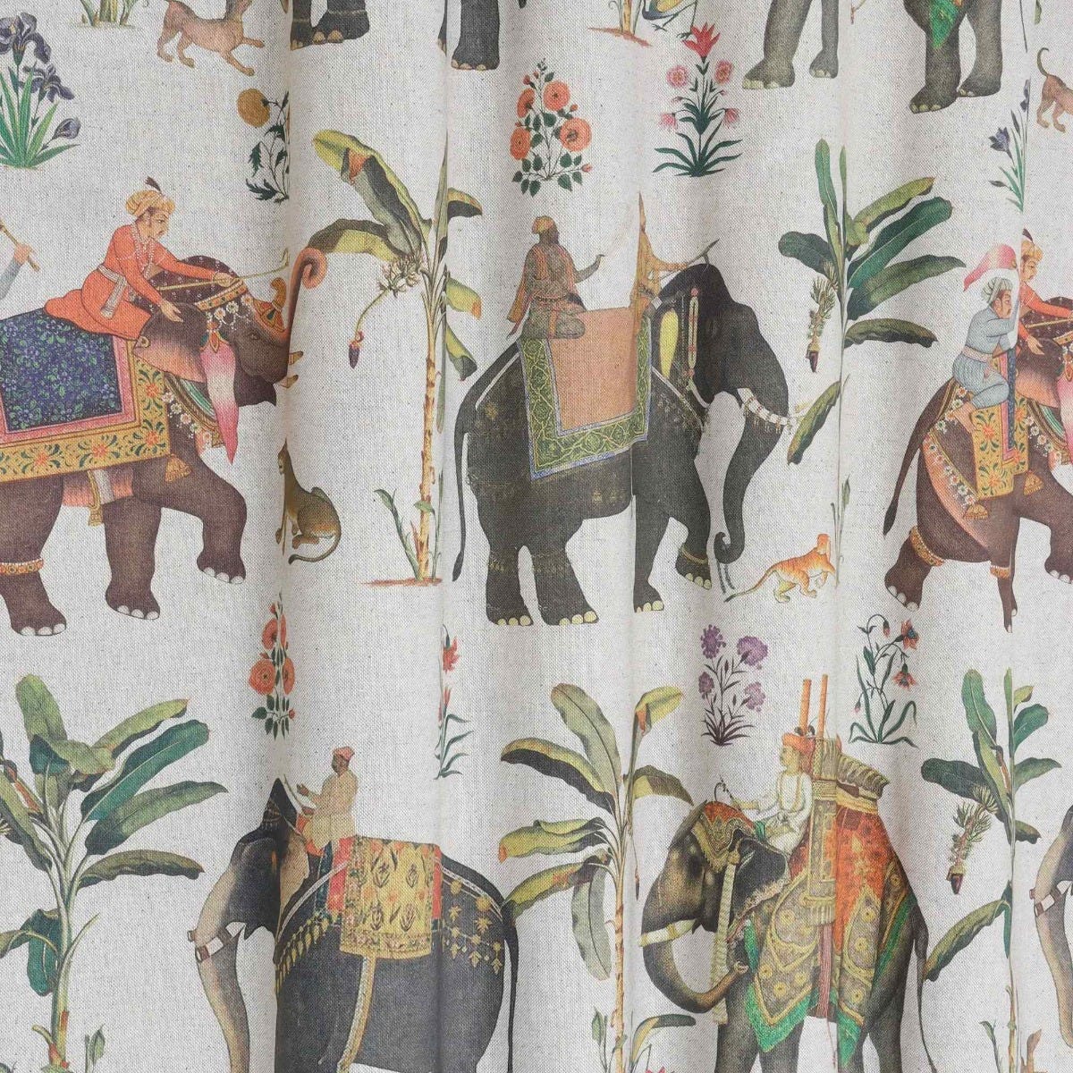 Indian Elephants Double Width Fabric - Image 8