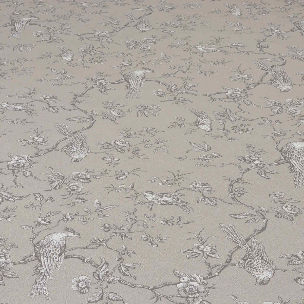Isabelle Bird Beige Toile Double Width Fabric - Image 4