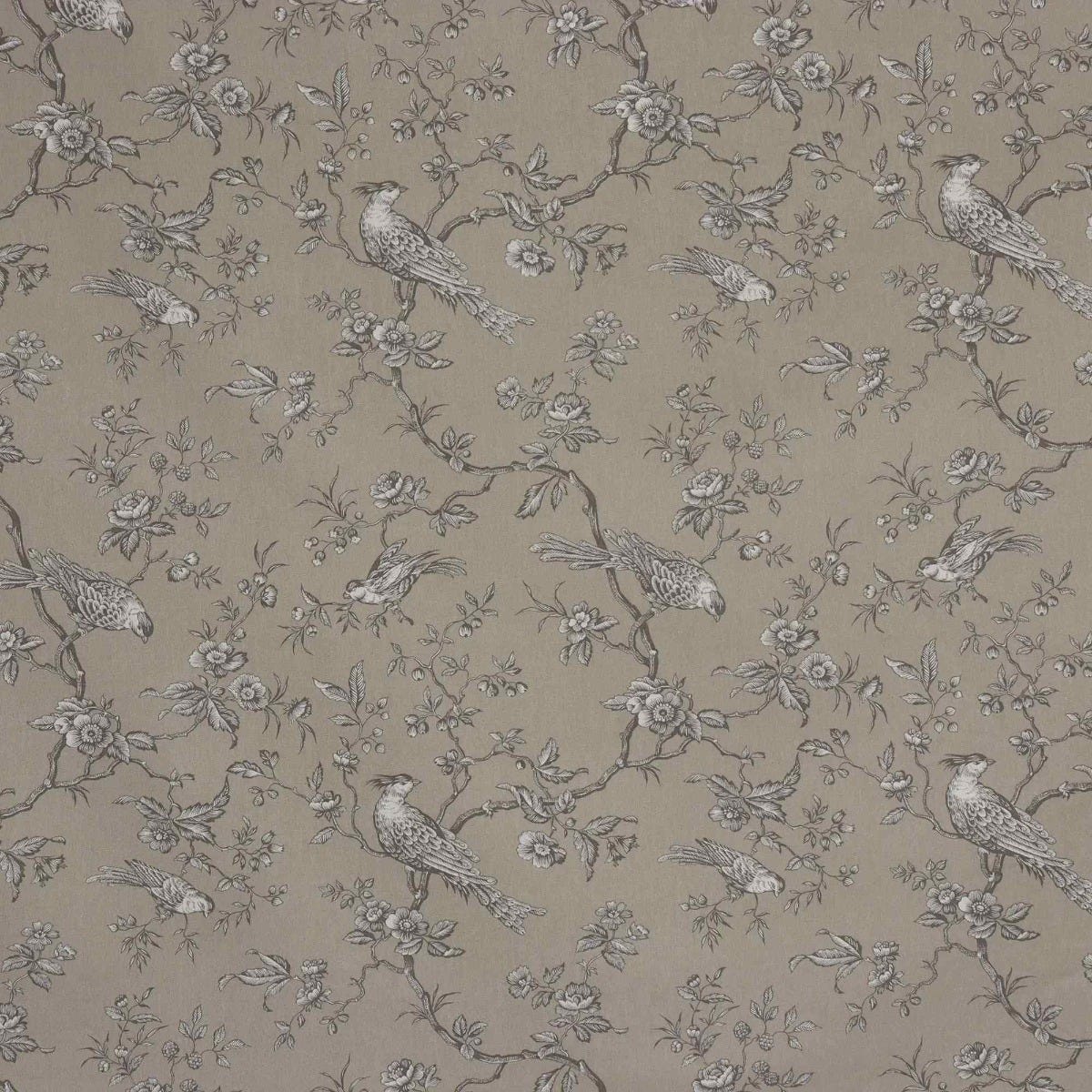 Isabelle Bird Beige Toile Double Width Fabric - Image 7