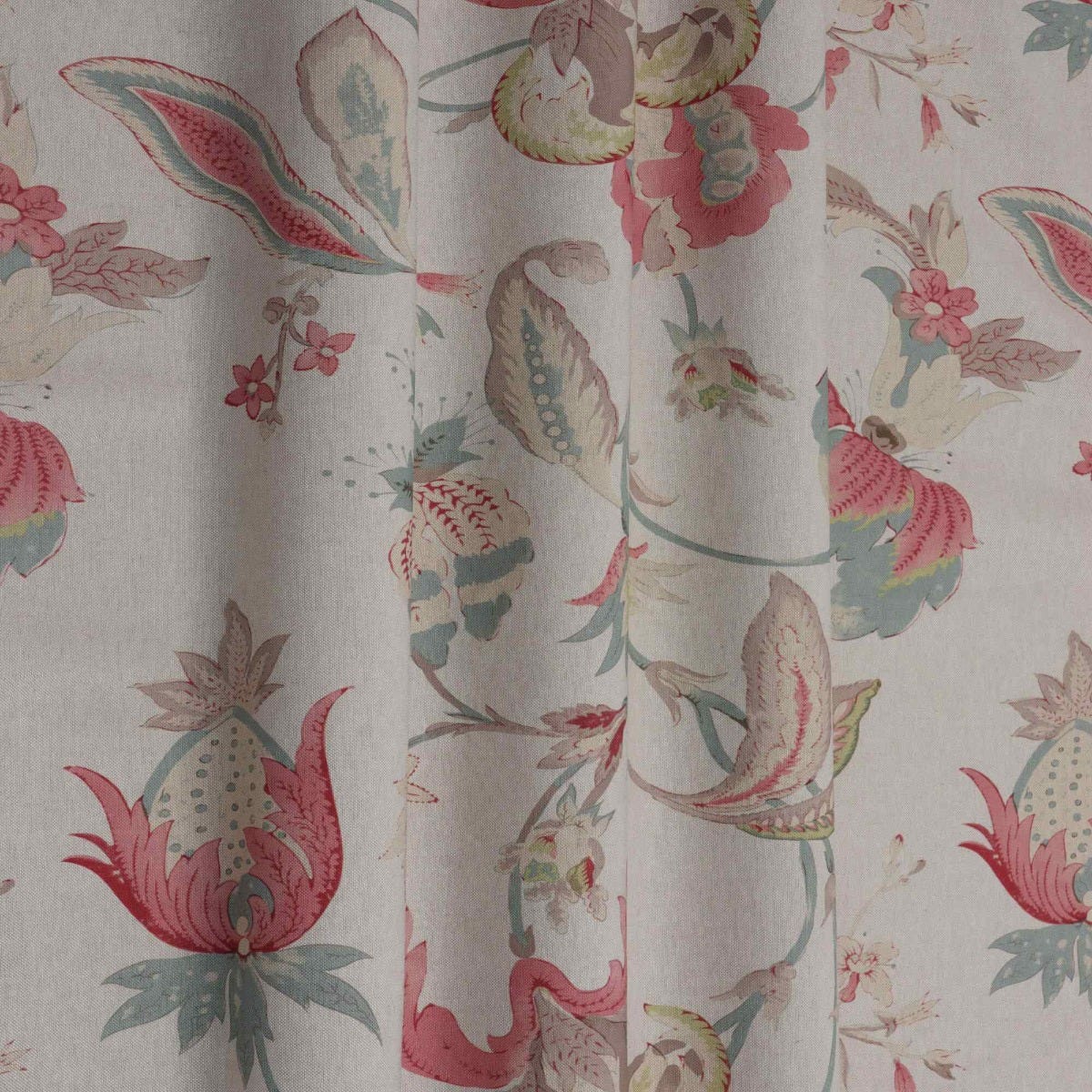 Jacobean Floral Rose Fabric - Image 7