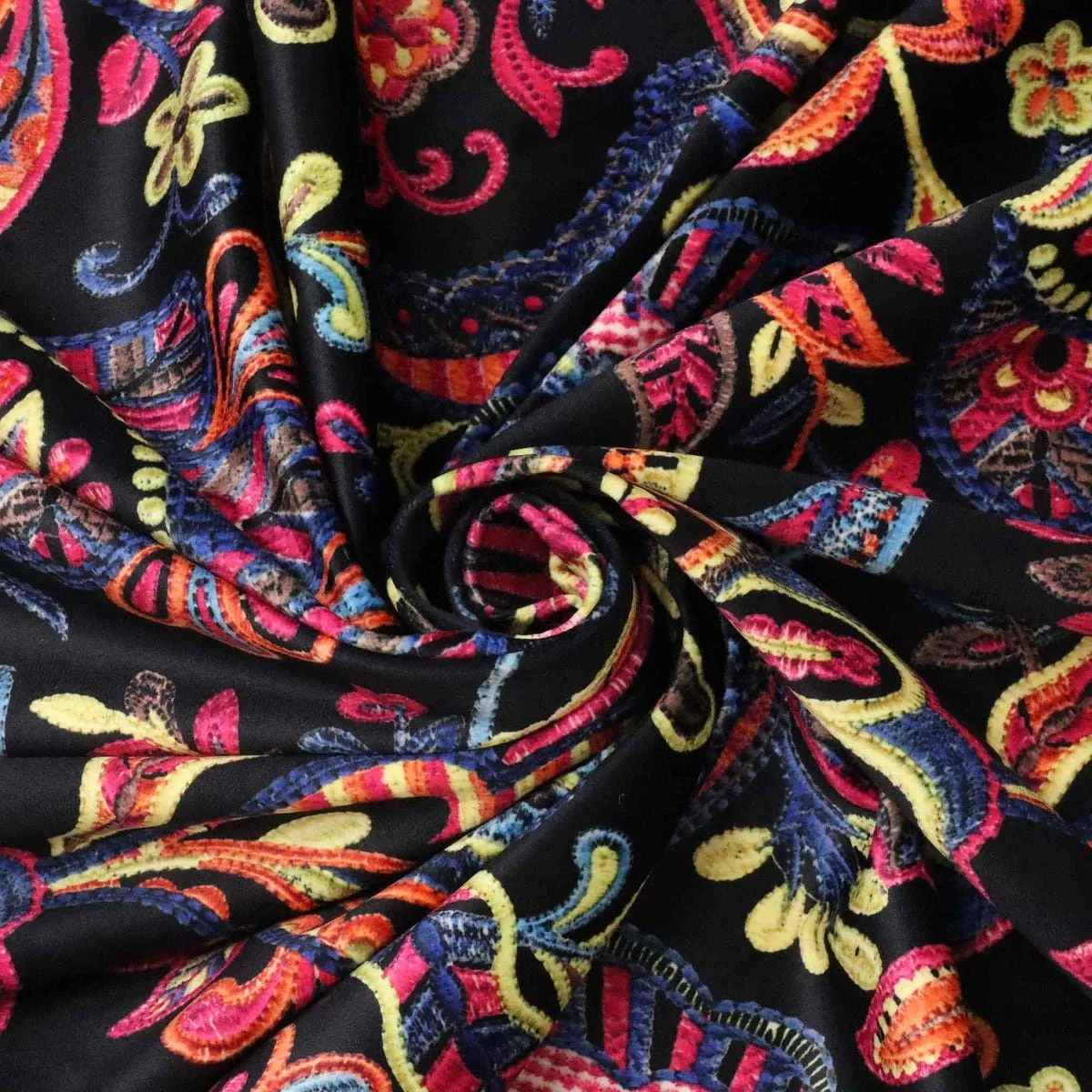 Jamboree Multi Velvet Fabric - Image 3