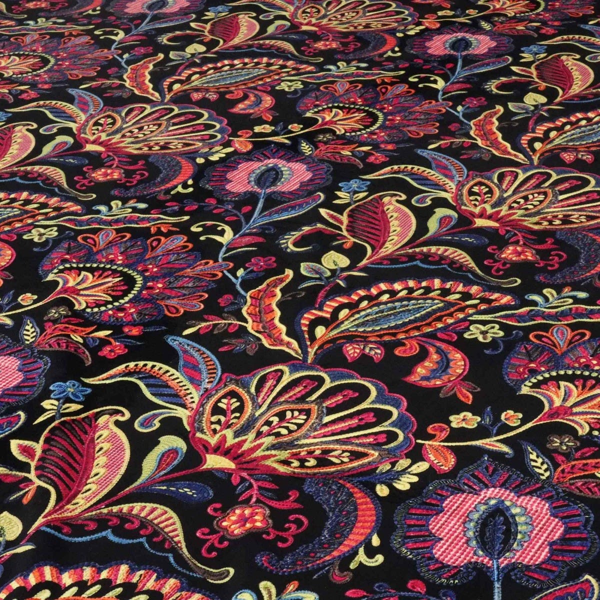 Jamboree Multi Velvet Fabric - Image 4