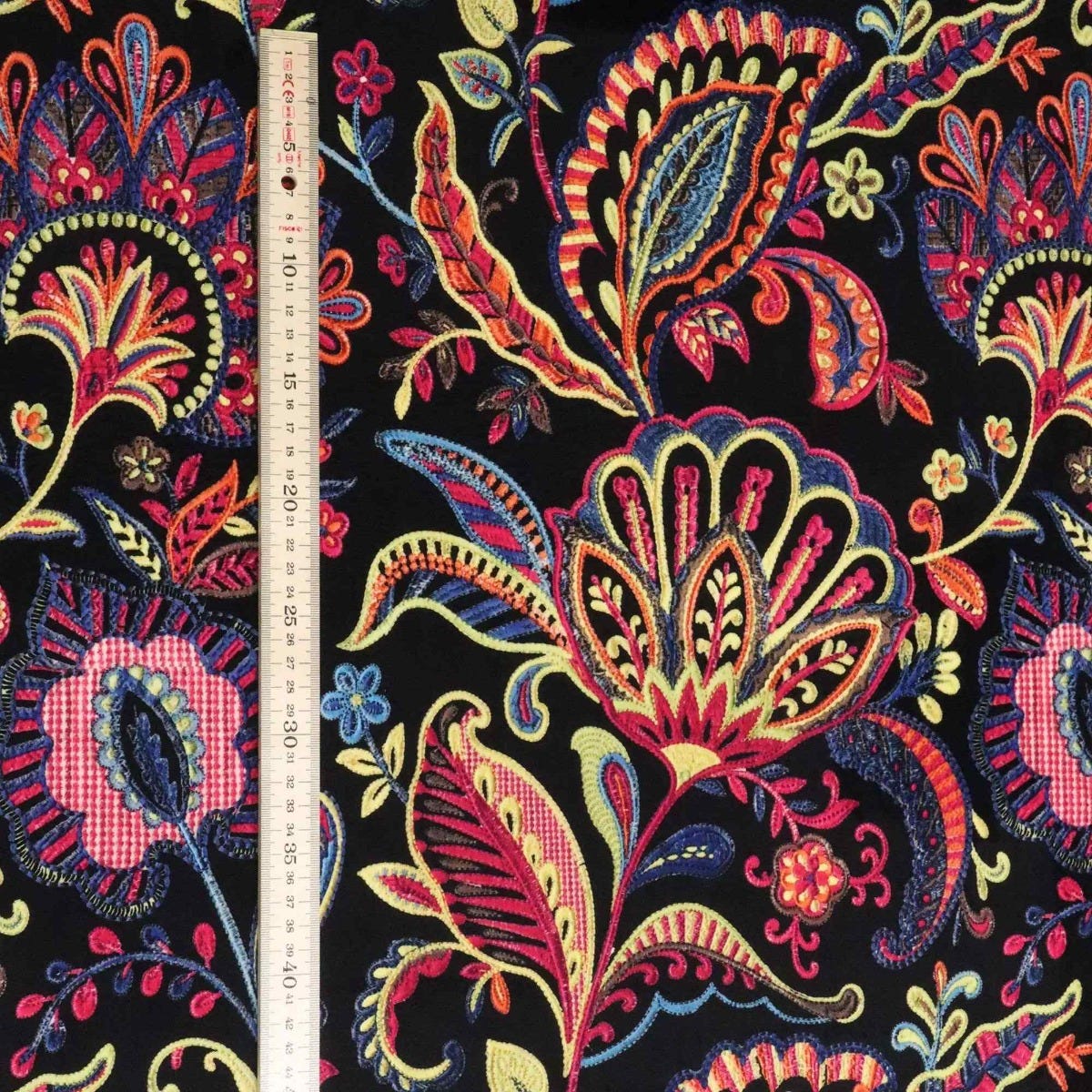 Jamboree Multi Velvet Fabric - Image 5