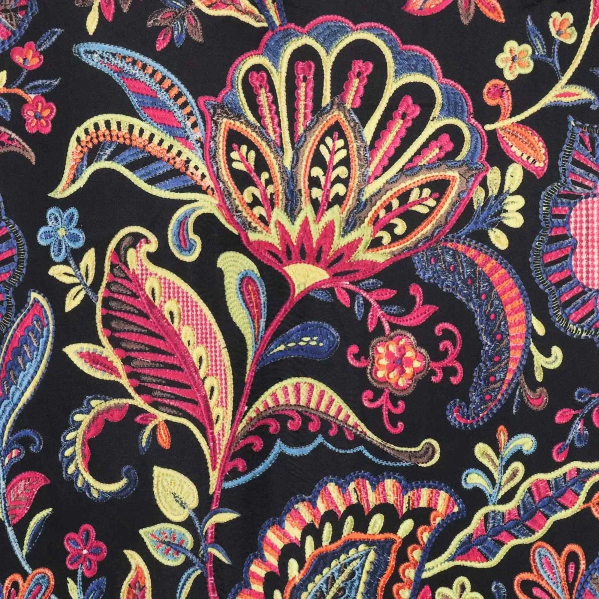 Jamboree Multi Velvet Fabric - Image 6