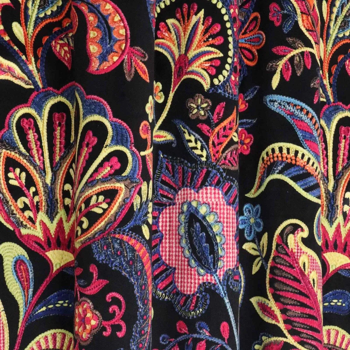 Jamboree Multi Velvet Fabric - Image 7