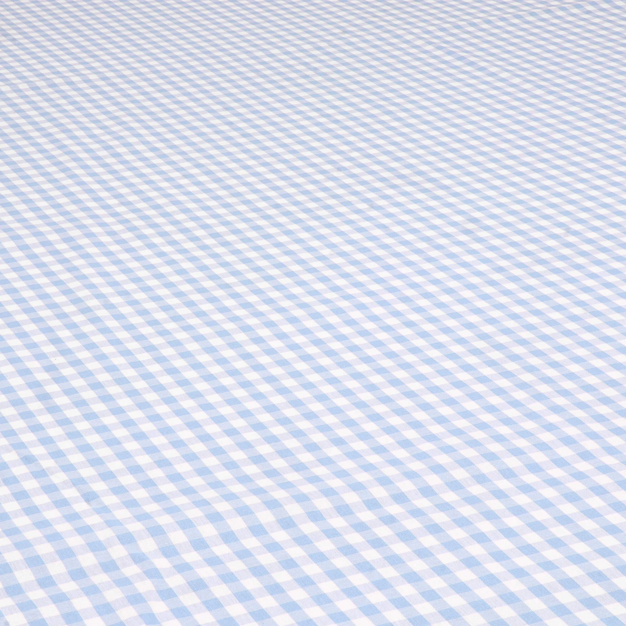 Studio Gingham Sky Blue Fabric - Image 4