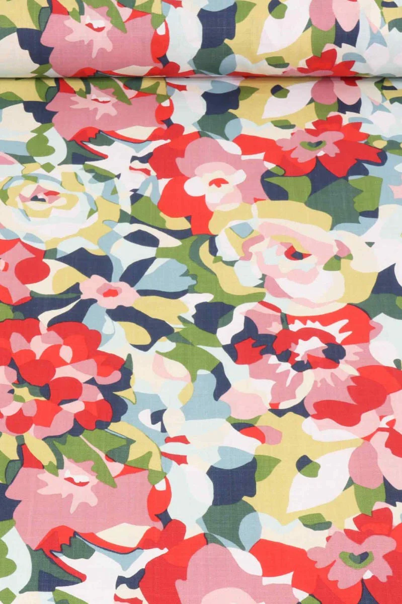 Joni Floral Pink Fabric - Image 2