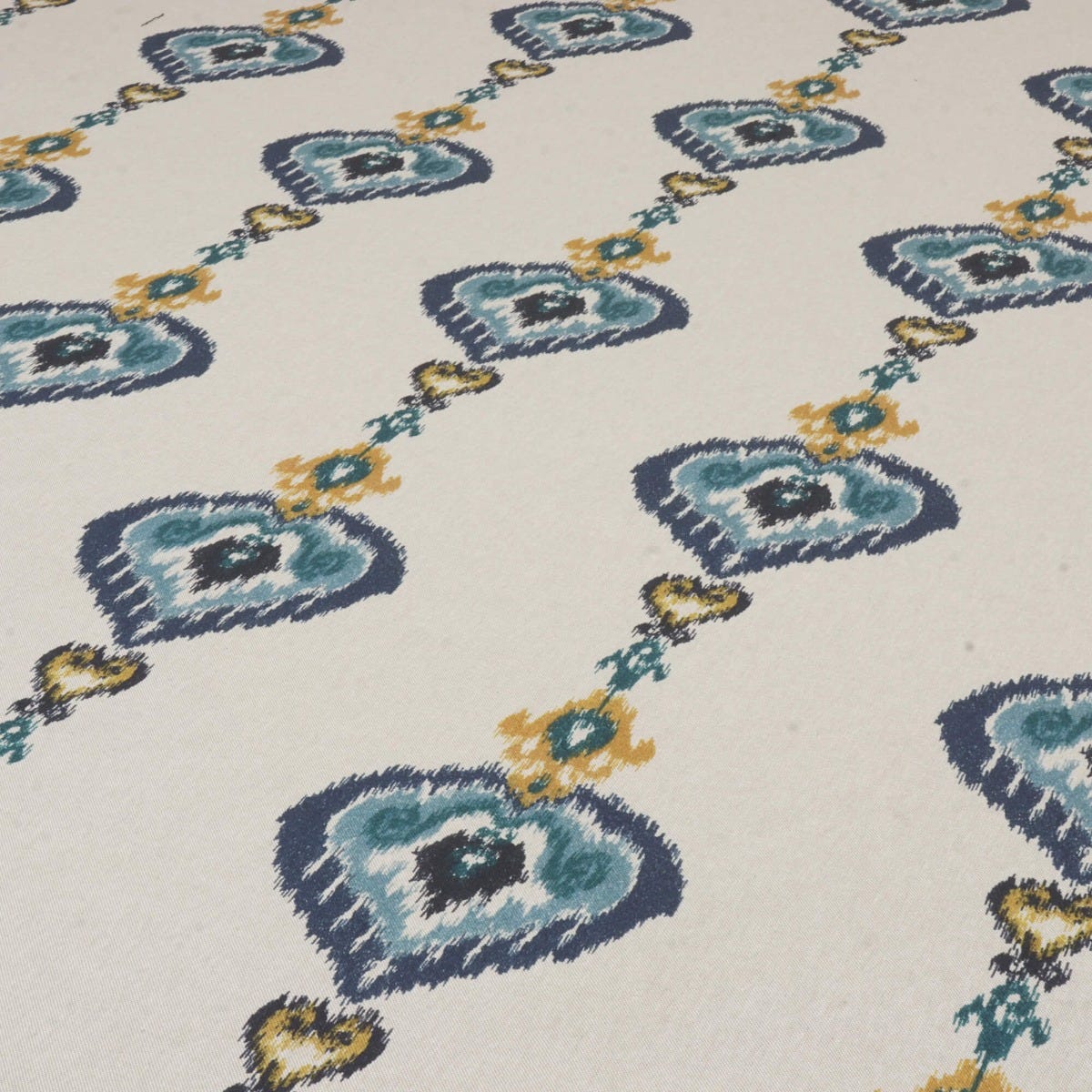 Kasbah Blue / Linen Fabric - Image 4