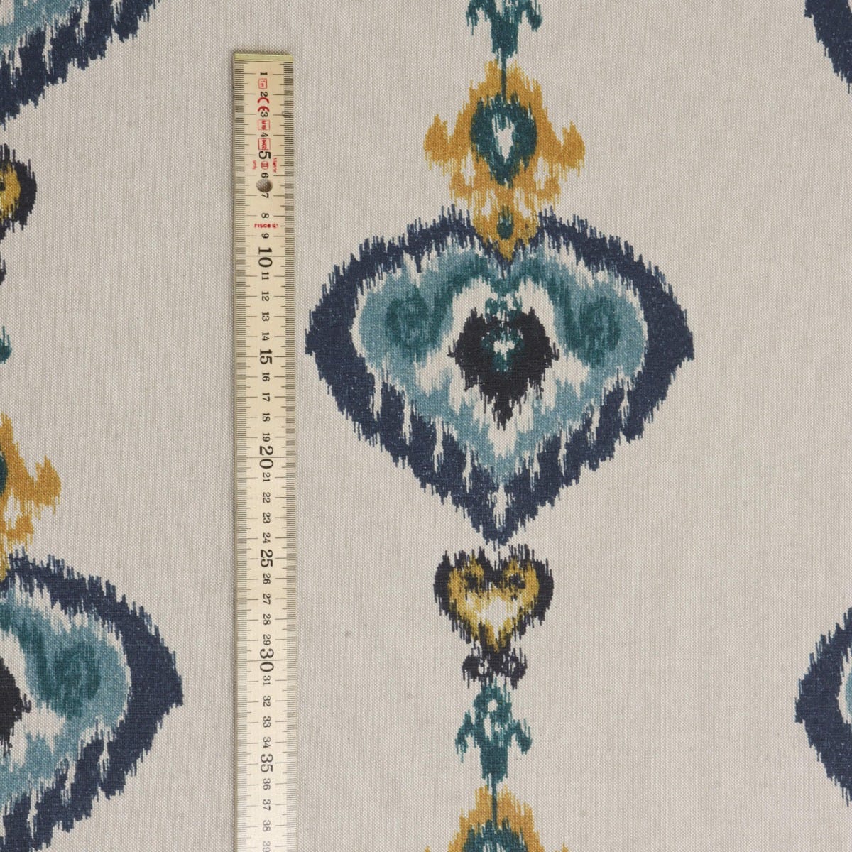 Kasbah Blue / Linen Fabric - Image 5