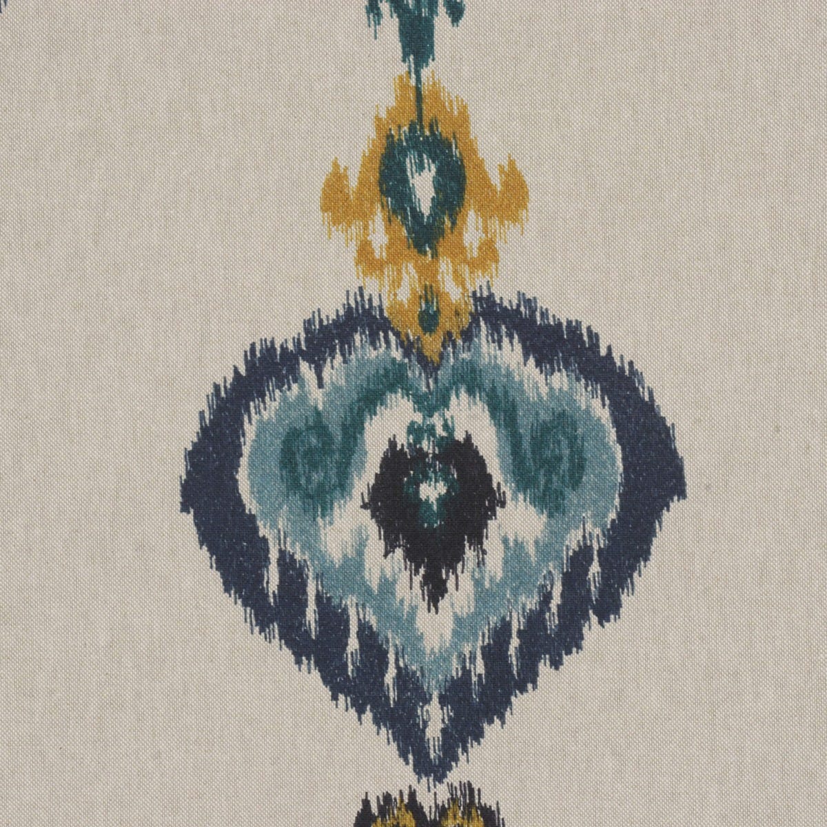 Kasbah Blue / Linen Fabric - Image 6