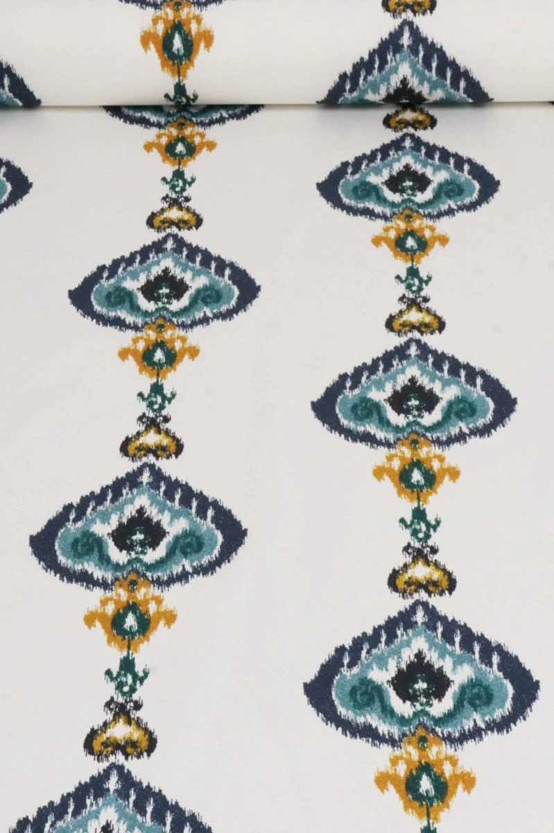 Kasbah Blue / White Fabric - Image 2
