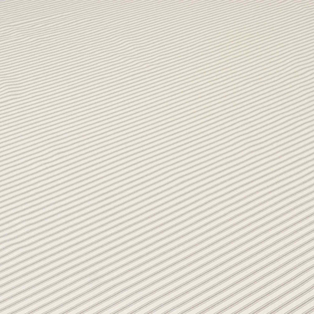 Kent Ticking Stripe Mushroom Fabric - Image 4