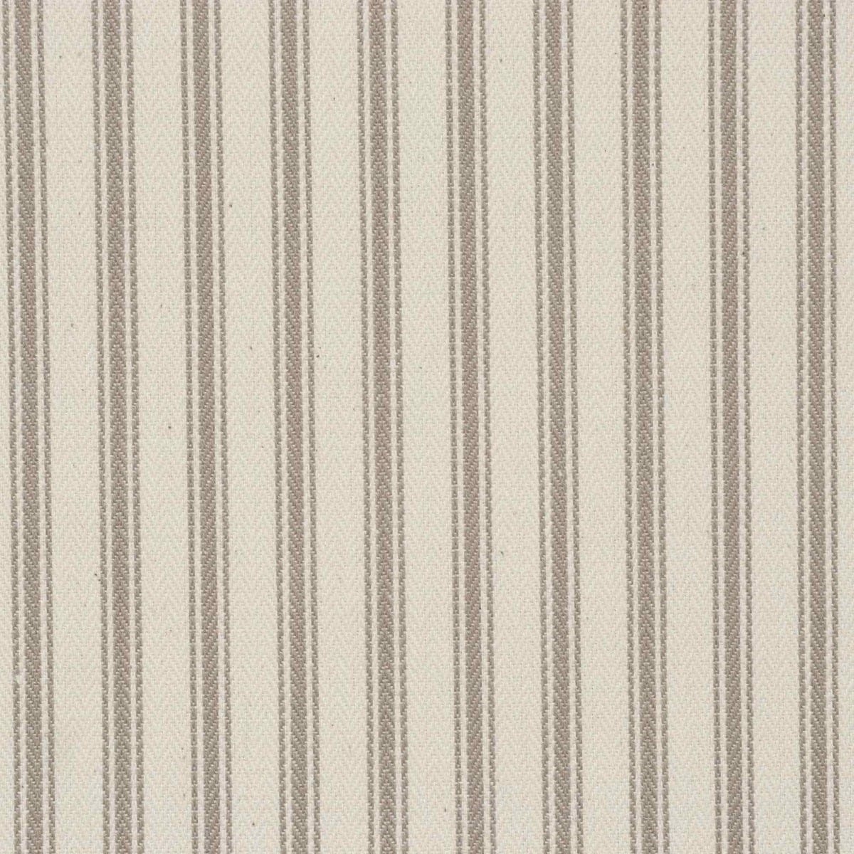 Kent Ticking Stripe Mushroom Fabric - Image 7
