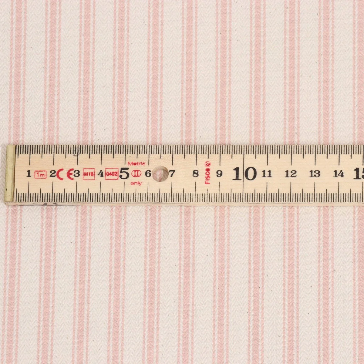 Kent Ticking Stripe Pink Fabric - Image 4
