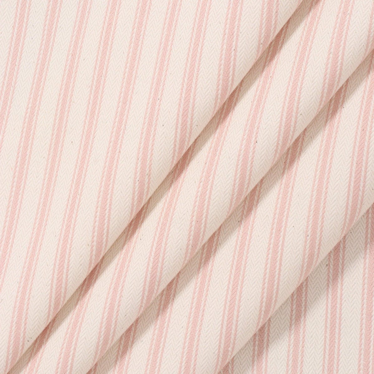 Kent Ticking Stripe Pink Fabric - Image 6