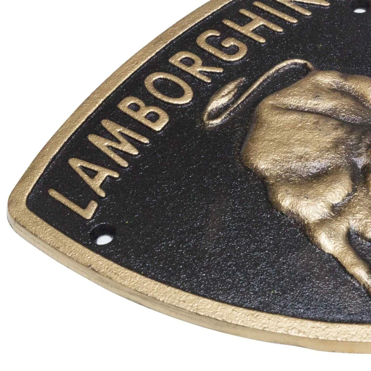 Lamborghini Super Car Logo Cast Iron Wall Sign - Image 4