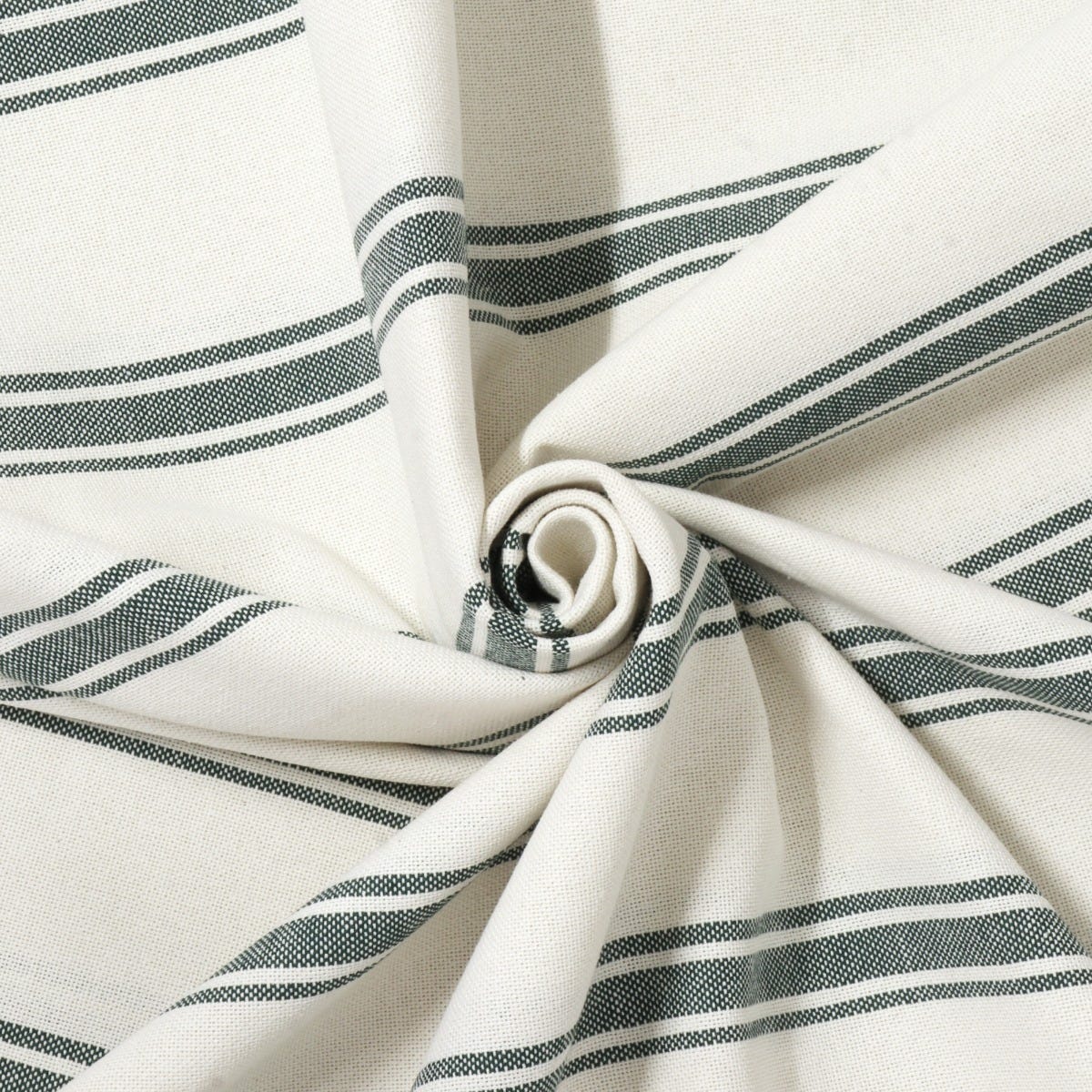Limoges Stripe Green Double Width Fabric - Image 3