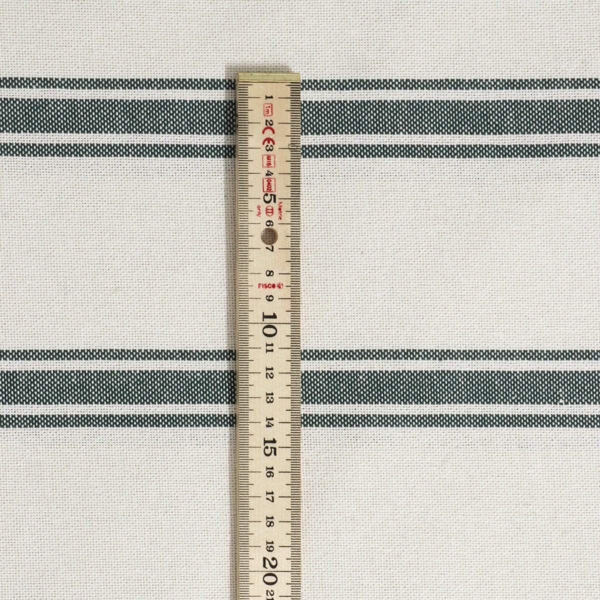 Limoges Stripe Green Double Width Fabric - Image 5