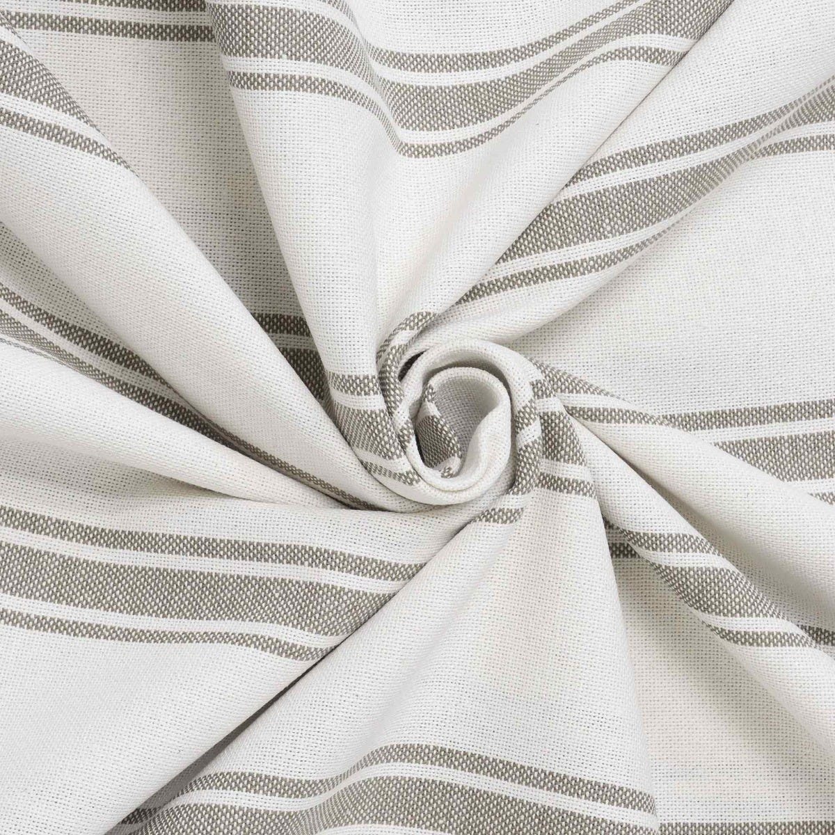 Limoges Stripe Taupe Double Width Fabric - Image 3