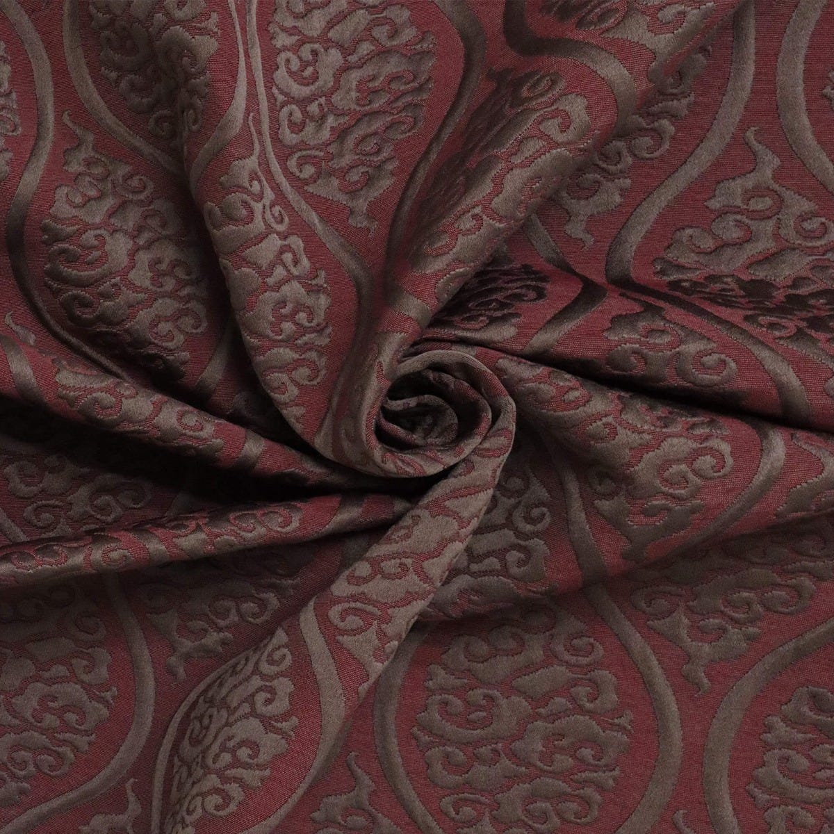 Clearance Linwood Gemini Claret Fabric - Image 3