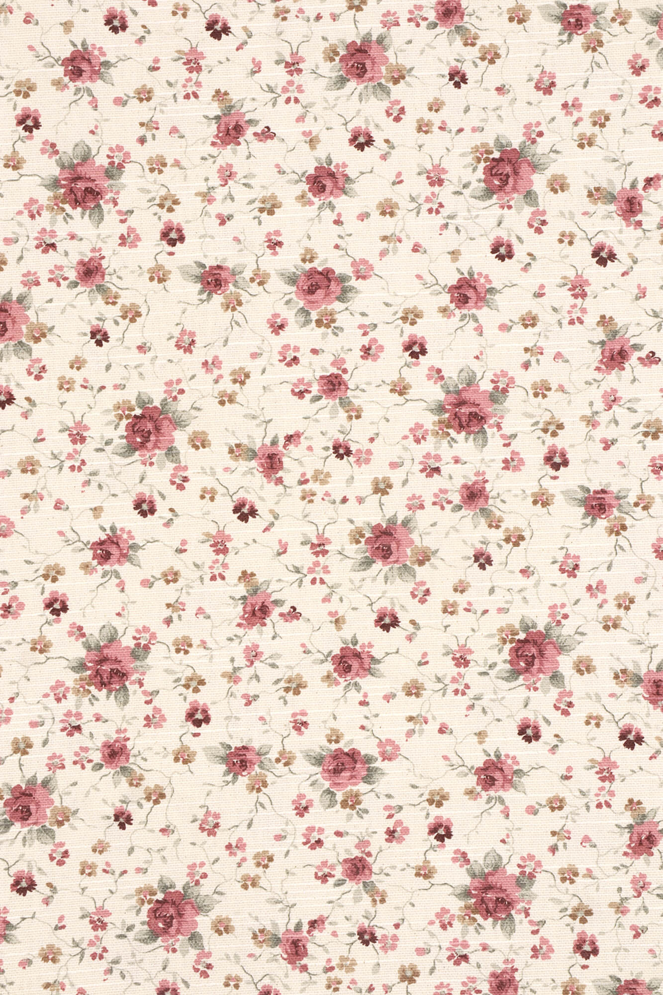 Ada Floral Rose Double Width Fabric