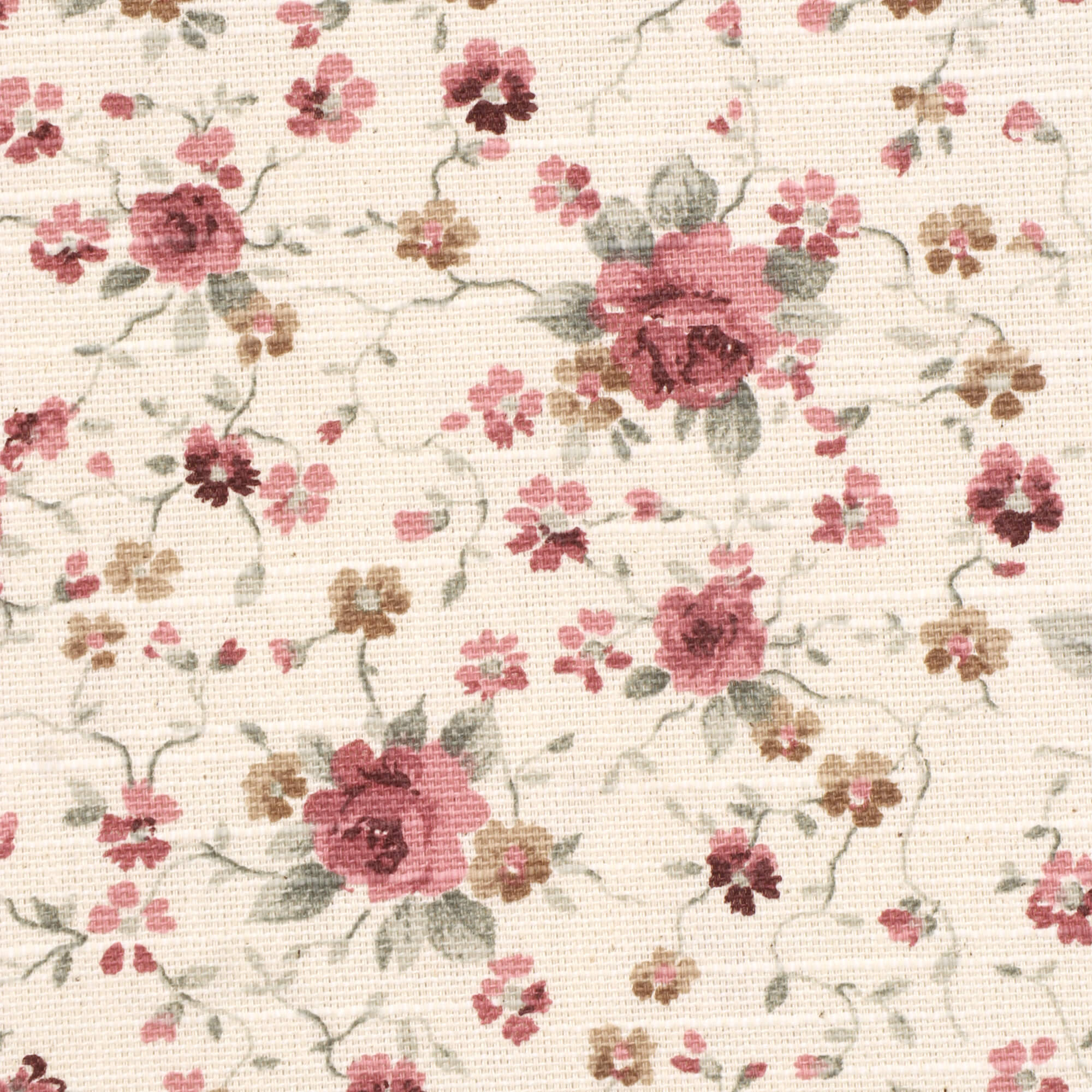Ada Floral Rose Double Width Fabric - Image 2