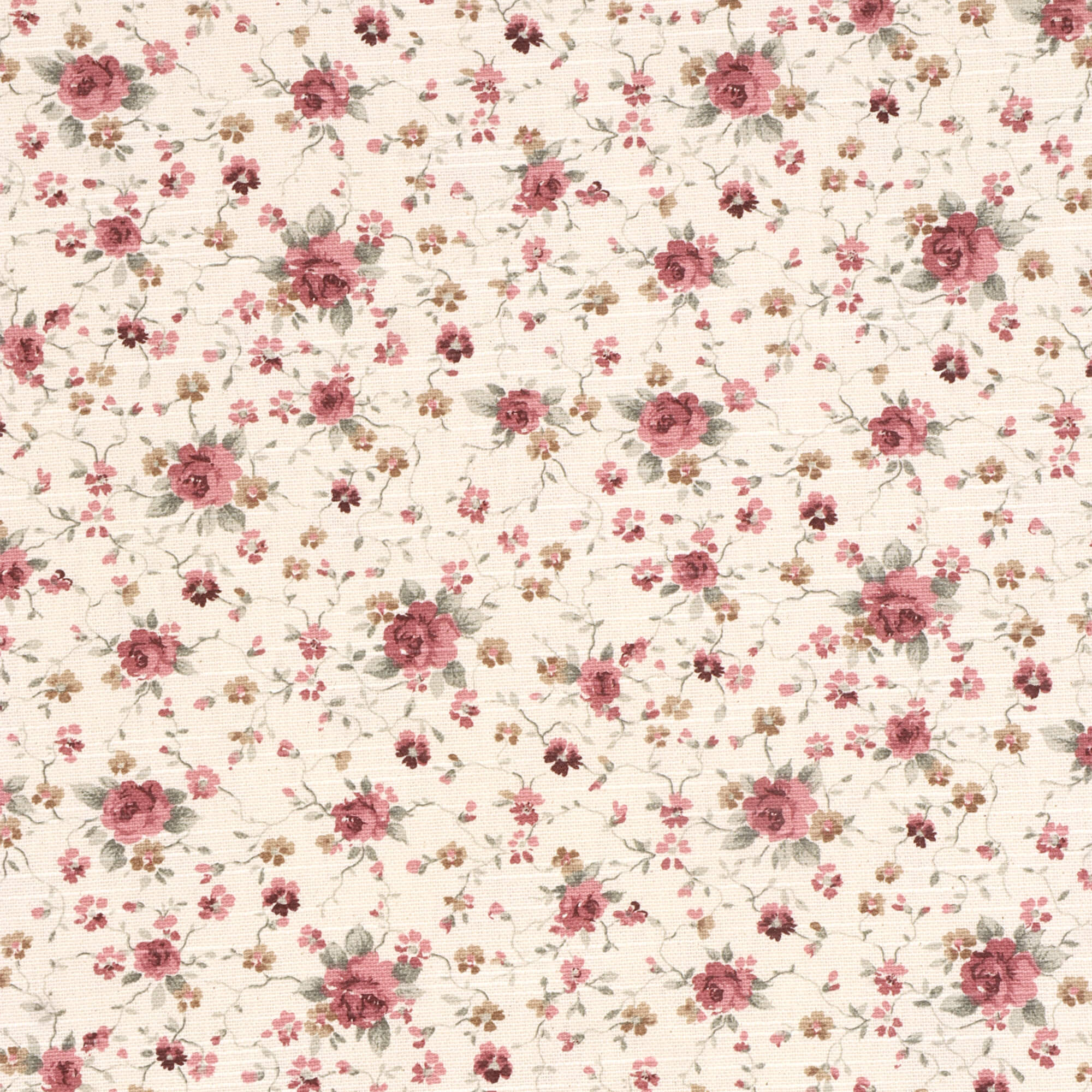 Ada Floral Rose Double Width Fabric - Image 3