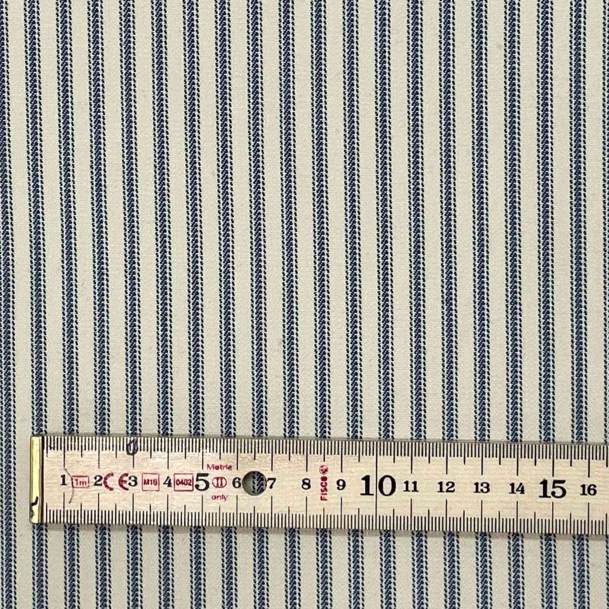 Luxury Navy French Ticking Stripe Fabric - Image 5