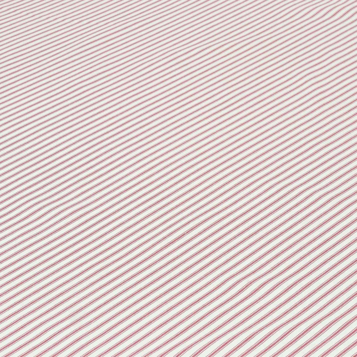 Luxury Red French Ticking Stripe Fabric - Image 4