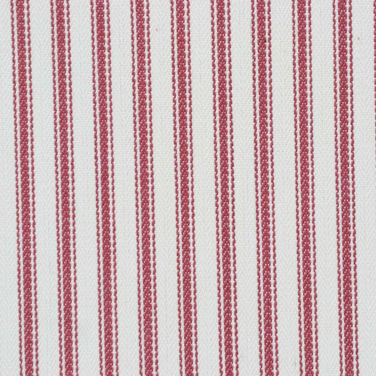 Luxury Red French Ticking Stripe Fabric - Image 6