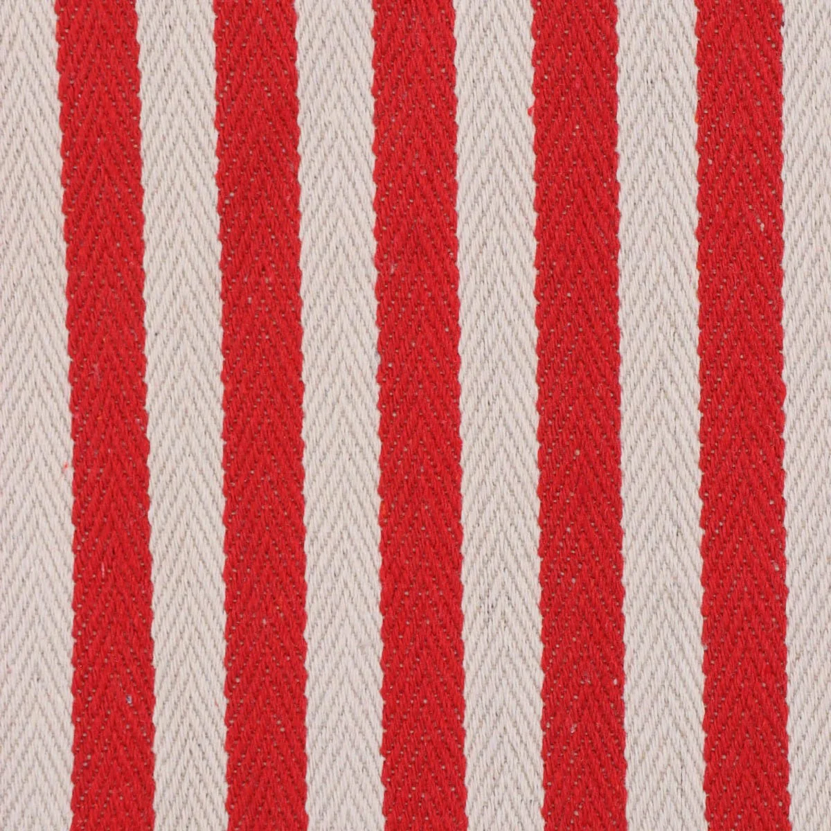 Lynmouth Red Herringbone Stripe Fabric - Image 5
